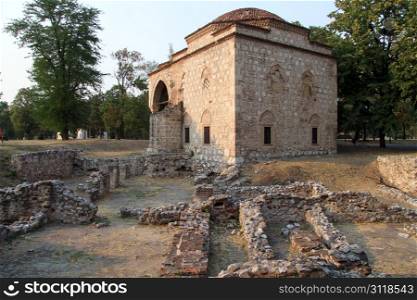 Ruins and old mosque in fortress Nish, South Serbia