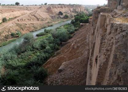 Ruins and river in Shushtar, Iran