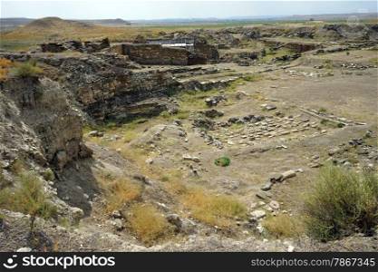 Ruins in ancient Gordium, Turkey