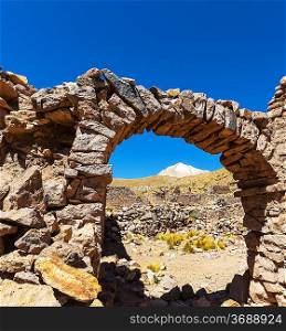 Ruins in Bolivian mountains