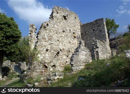 Ruins in Old Bar, Montenegro