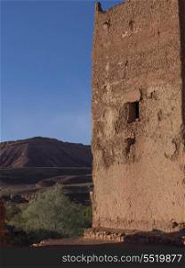 Ruins of a traditional building, Ouarzazate, Morocco