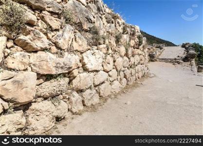 Ruins of ancient city Mycenae, Greece in a summer day