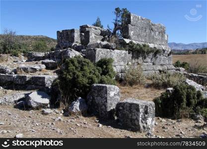 Ruins of ancient greek church in Turkey