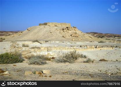 Ruins of ancient town Moa, Israel