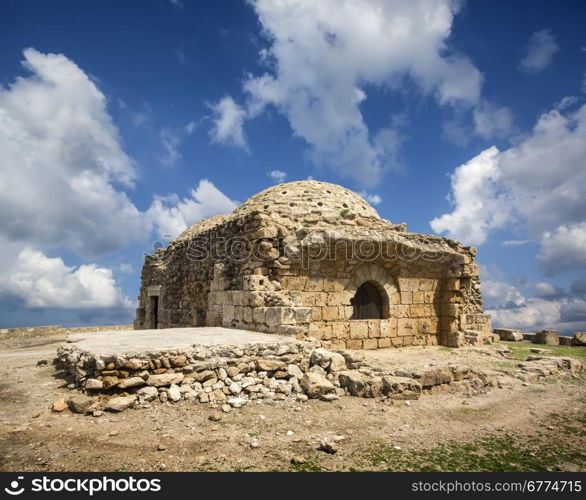 Ruins of bath nedieval - ottoman period in Paphos, Cyprus