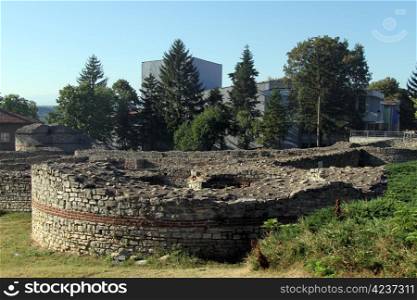 Ruins of big fortress in Kula, Bulgaria