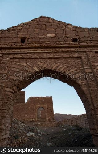 Ruins of building, Ouarzazate, Morocco