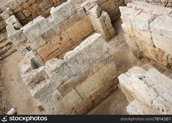 ruins of Chersonese, Sevastopol, Crimea, Ukraine. (VI centuries B.C.)