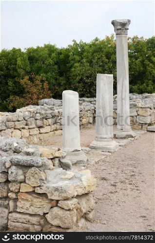 ruins of Chersonese, Sevastopol, Crimea, Ukraine. (VI centuries B.C.)