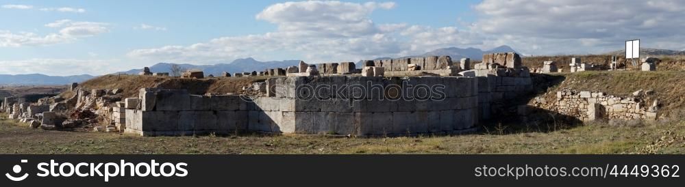 Ruins of church of Saint Nicolas in Antiohia Pisidia near Yalvac, Turkey