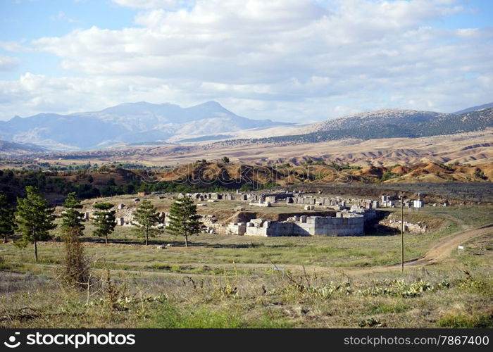 Ruins of church of Saint Nicolas in Antiohia Pisidia near Yalvac, Turkey