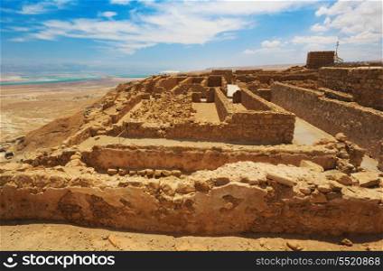 Ruins of fortress Masada, Israel