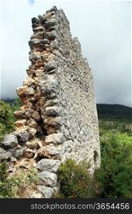 Ruins of fortress near Gedelme on the Lycian way, Turkey