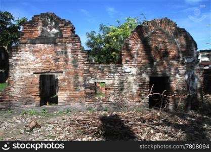 Ruins of hao Phraya Vichayen, Lop Buri, Thailand