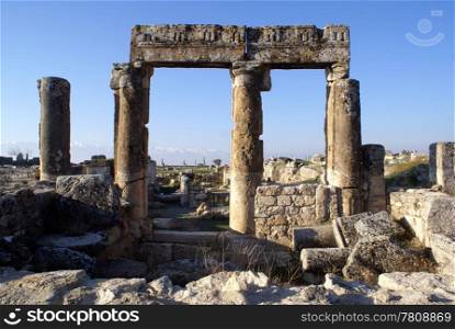Ruins of Hierapolis near Pamukkale, Turkey