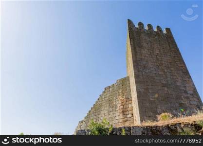 Ruins of Marialva historical village and castle in Meda, Portugal