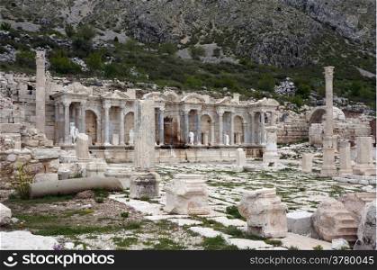 Ruins of Nimfenum in Sagalassos in Turkey