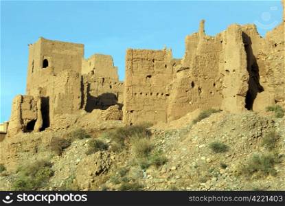 Ruins of old casbah in Morocco, Africa