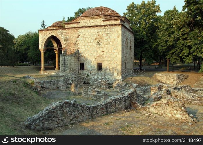 Ruins of old mosque inside fortress Nish, Serbia
