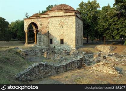 Ruins of old mosque inside fortress Nish, Serbia