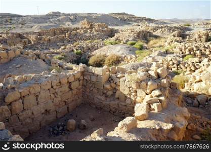 Ruins of roman fortress Meizad Tamar, Israel