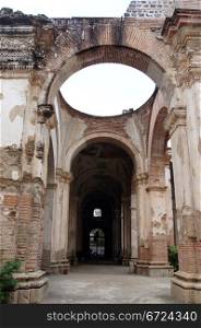 Ruins of roofless cathedral in Antigua Guatemala
