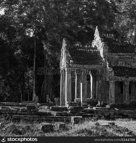 Ruins of temple, Krong Siem Reap, Siem Reap, Cambodia