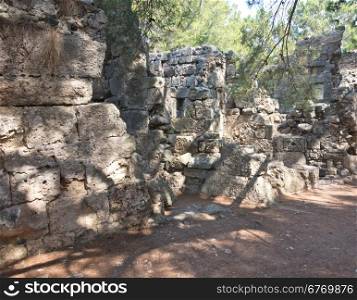 Ruins of the ancient city at Phaselis