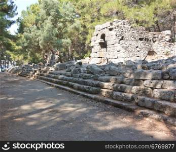 Ruins of the ancient city at Phaselis