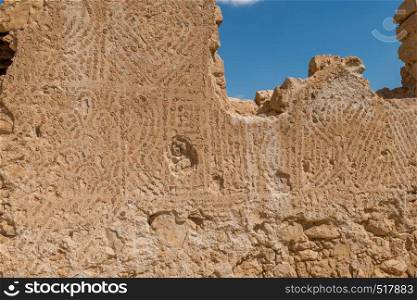 Ruins of the ancient Masada fortress in Israel,build by Herod the great. Ruins of the ancient Masada