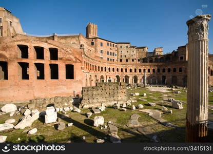 Ruins of the Foro di Traiano, Rome, Italy