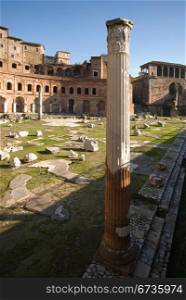 Ruins of the Foro di Traiano, Rome, Italy