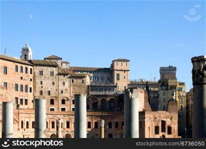 Ruins of the Foro di Traiano, Rome, Italy