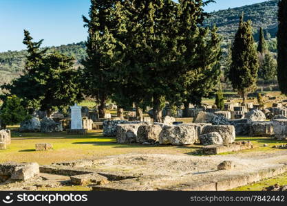 Ruins of the Nemea Archaeological Site, Greece