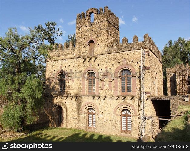 Ruins of the palaces of Gondar, Ethiopia, Africa