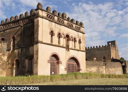 Ruins of the palaces of Gondar, Ethiopia, Africa