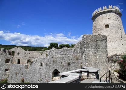 Ruins of Trsat castle in Rijeka, Croatia