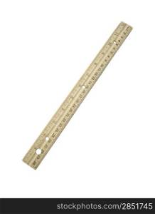 Ruler on a white background