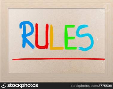Rules Concept