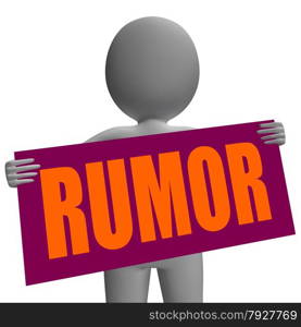 Rumor Sign Character Meaning Secretly Whispering Or Mysterious Chatting