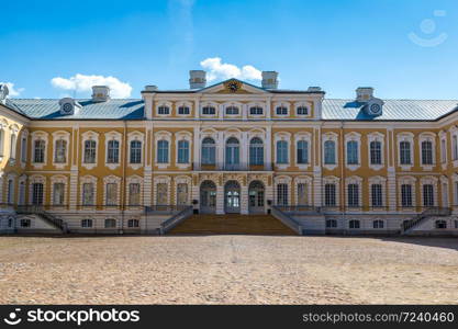 Rundale Palace in a beautiful summer day, Latvia