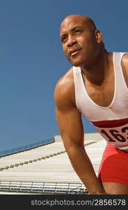 Runner on a track