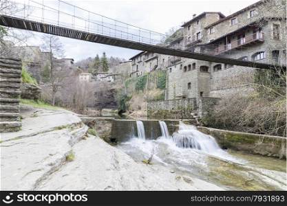 Rupit river with its waterfalls