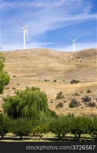 Rural Country Side Modern Green Wind Energy Generator Turbine