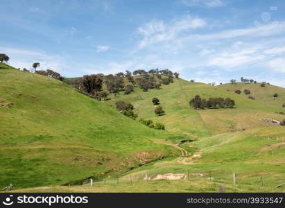 Rural farmland, in Southern New South Wales, Australia