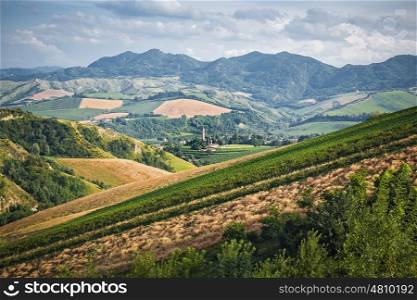 rural Italian landscape in Tuscany