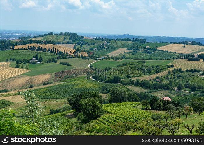 Rural Italian landscape in Tuscany