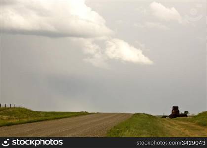 Rural Saskatchewan in summer with crops Canada