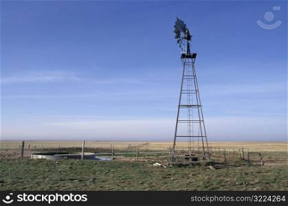 Rural Windmill on the Prairie